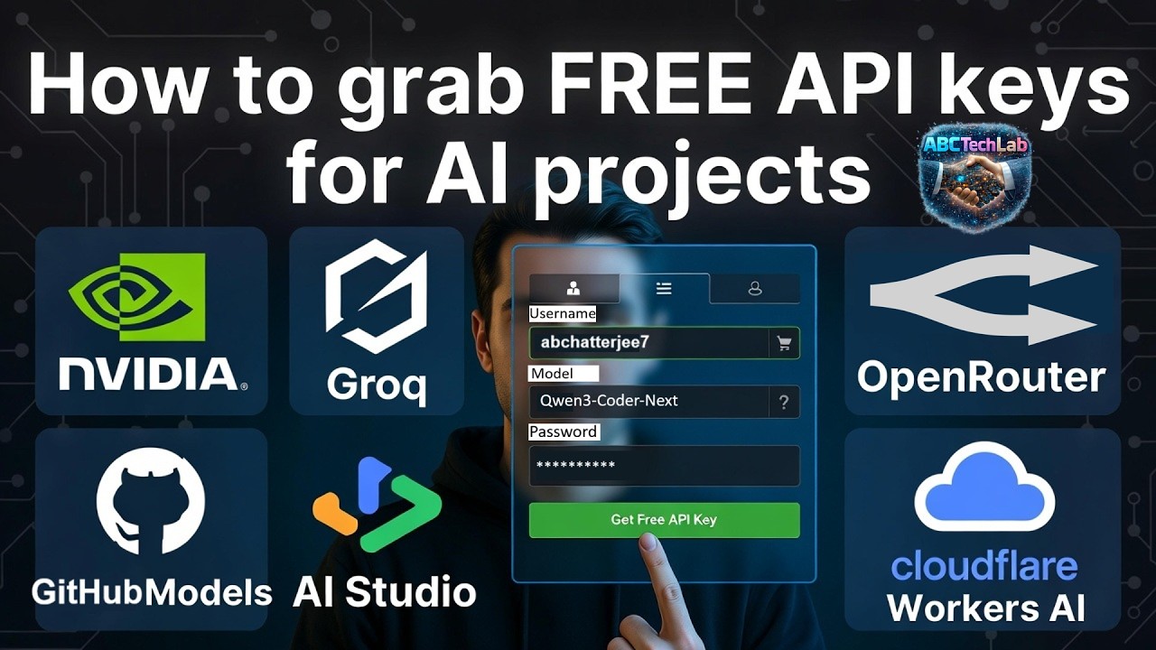 How to get Free API Keys to use LLMs for any AI Projects
