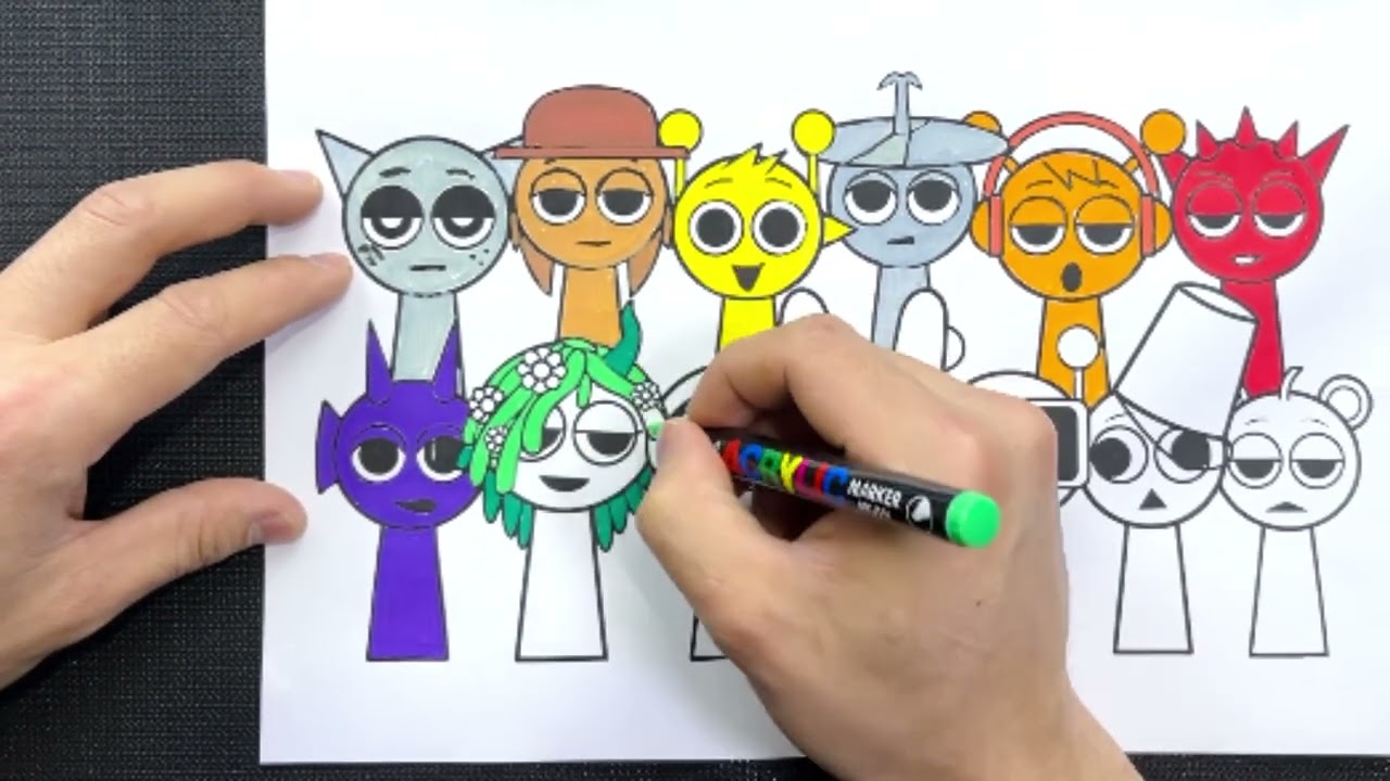 INCREDIBOX SPRUNKI Coloring Pages #incredibox #sprunki #incrediboxsprunki