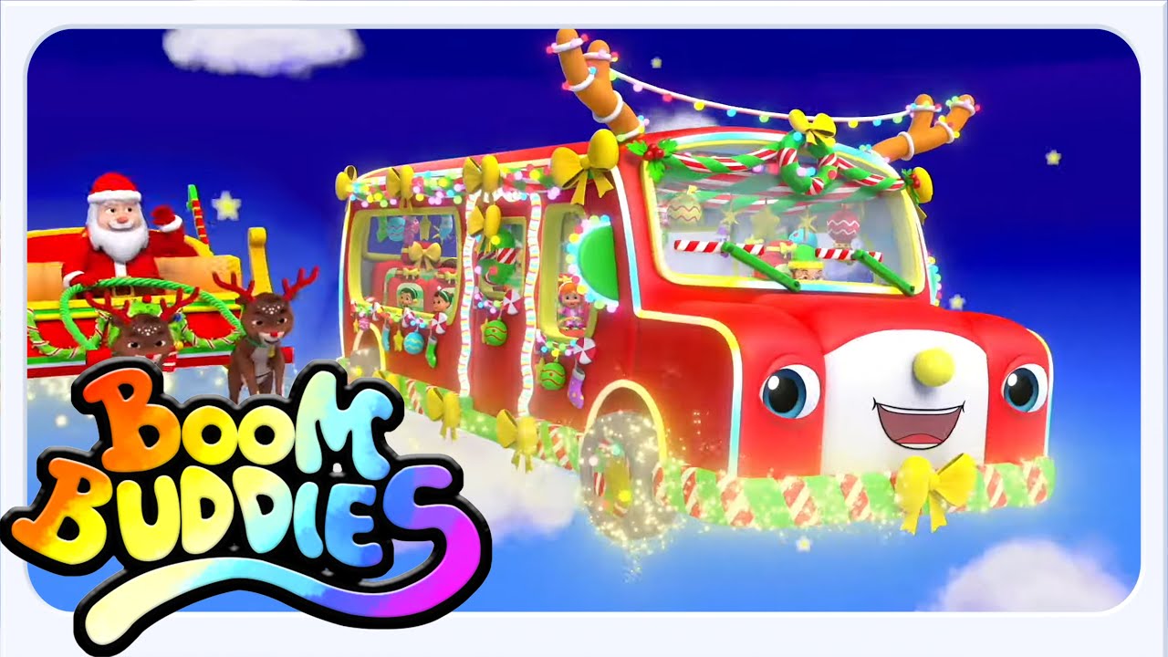 Rodas De Natal no ônibus e mais Rimas para Crianças Por Boom Buddies
