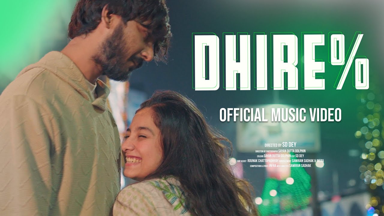 Dhire [Official Music Video] - Infra | Mukul Kumar Jana | SD Dey | Ahana | Bengali Song 2025