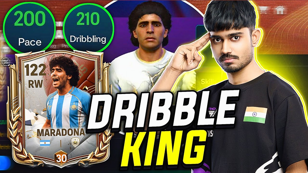 I Tried 117 OVR Maradona in Fc Mobile... He Increased My Aura! [ Crazy Dribbling ]