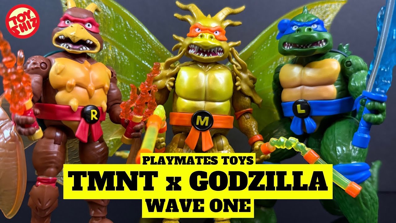 2025 TMNT x GODZILLA WAVE ONE | Playmates Toys 