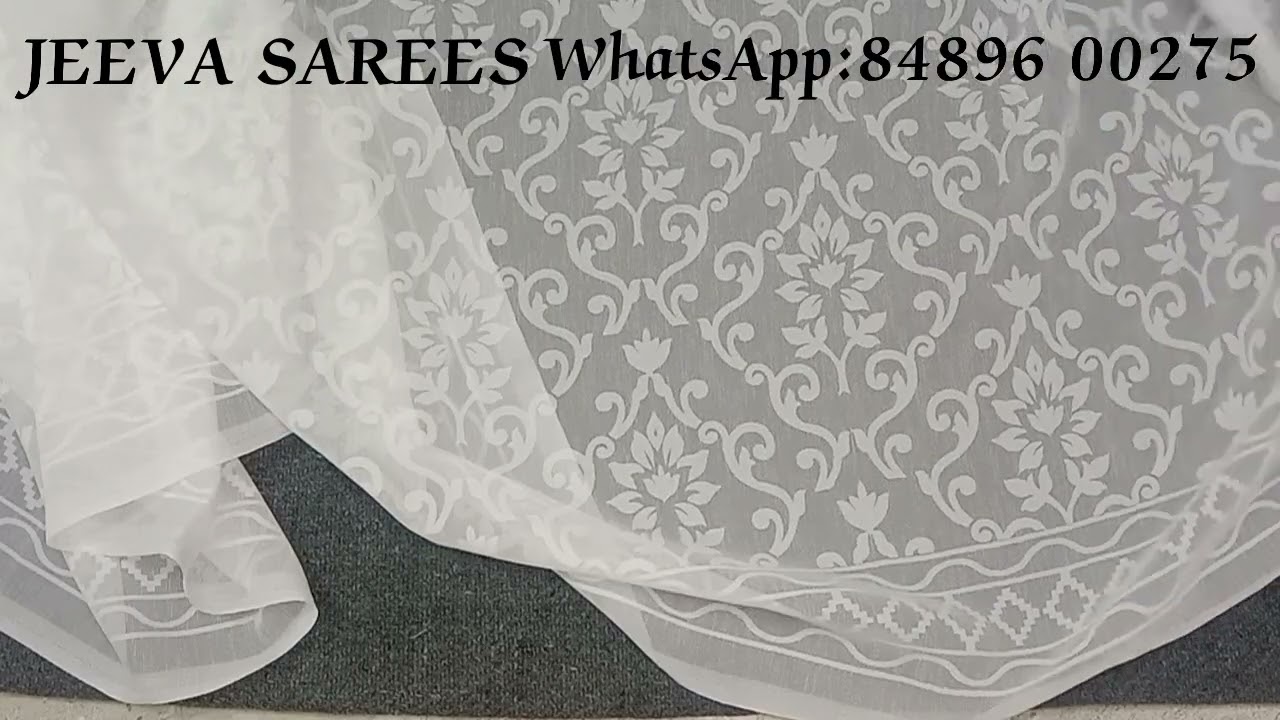 White Garden Vareli Saree ❤️ (15.02.26)