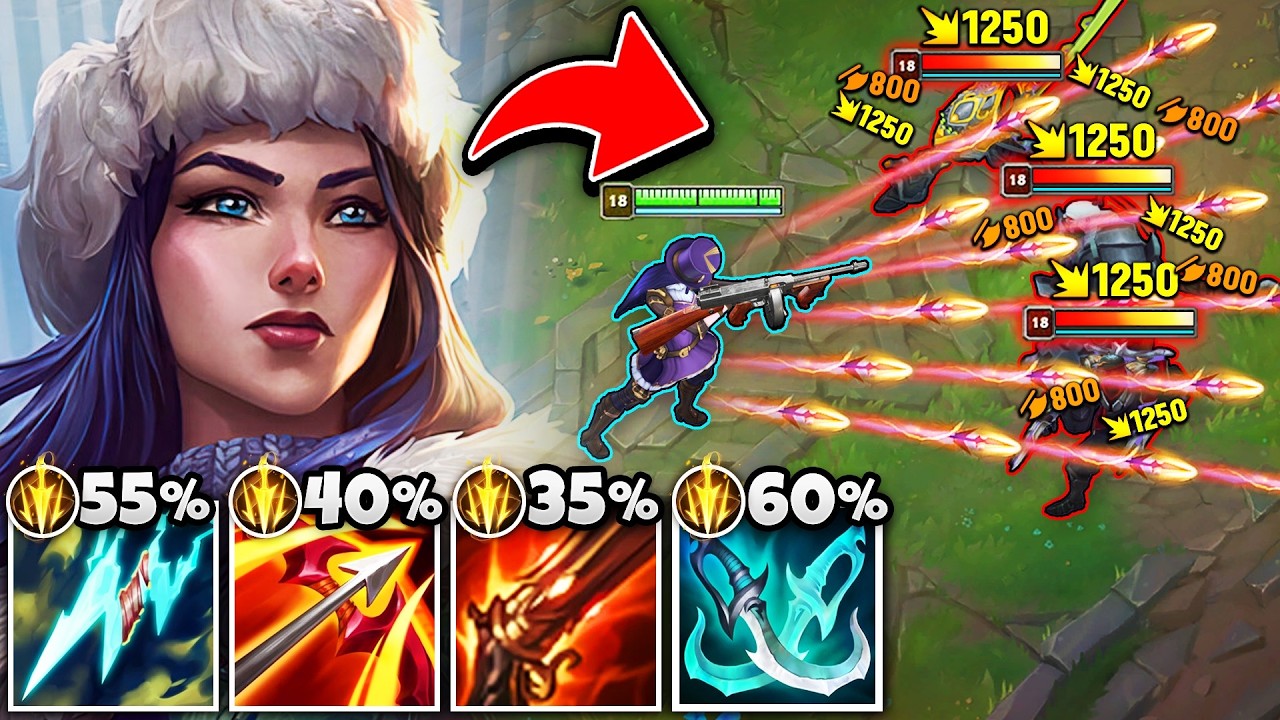 When Caitlyn upgrades her Sniper Rifle to a Machine Gun... (BARRAGE OF BULLETS)