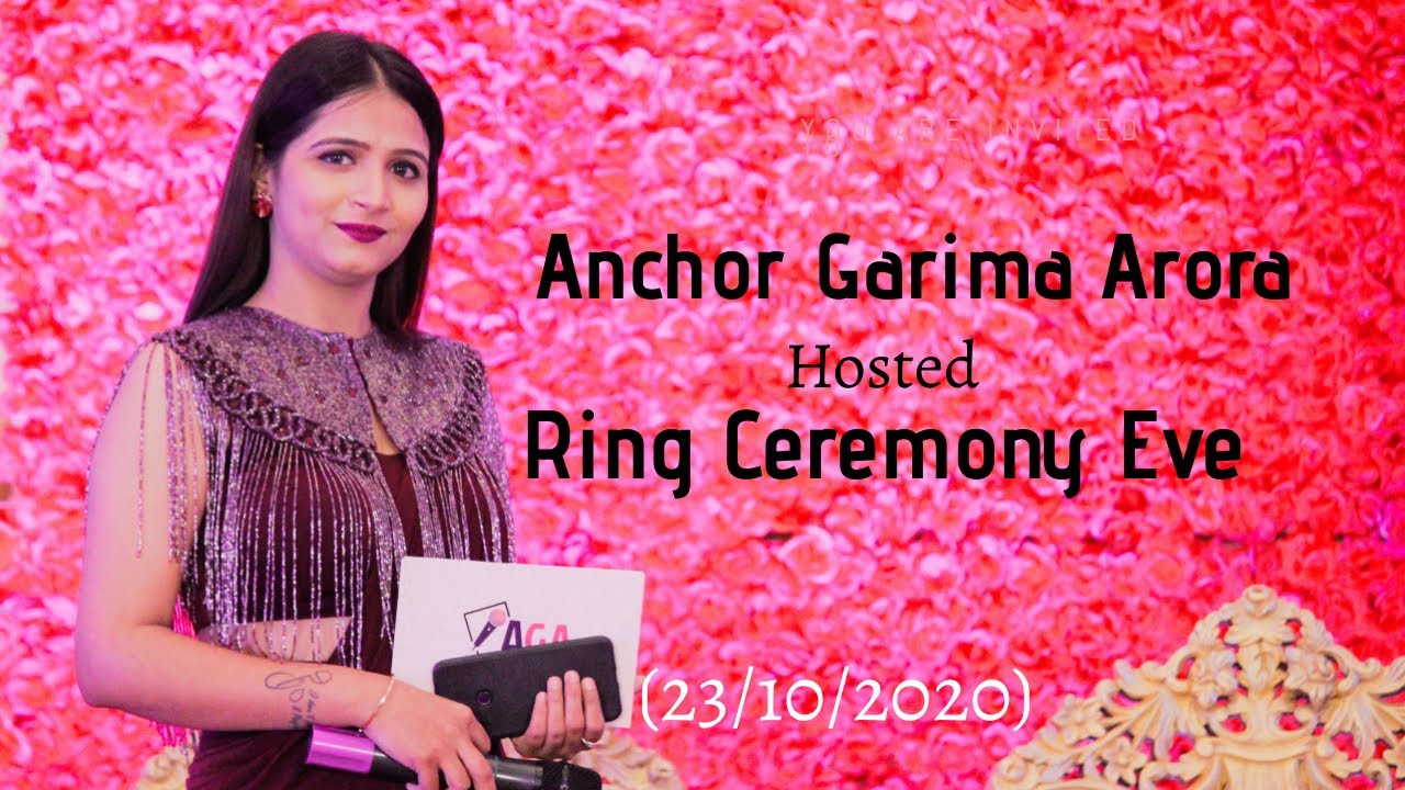 Anchor Garima Arora Hosting Ring Ceremony Eve | Aligarh