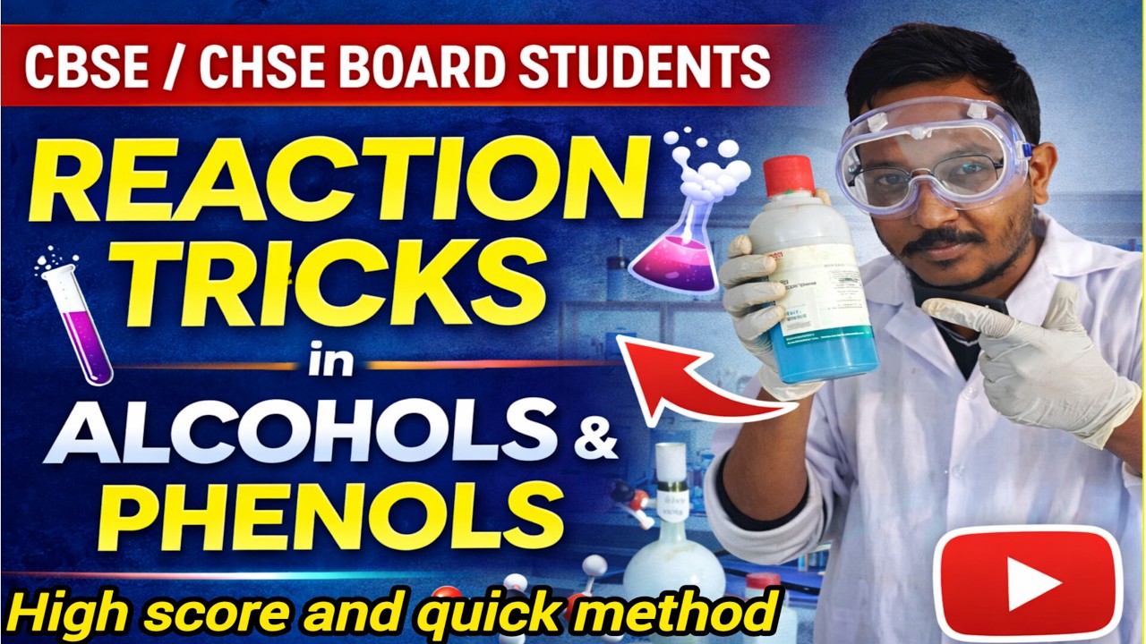 Alcohols & phenols reaction tricks in odia
