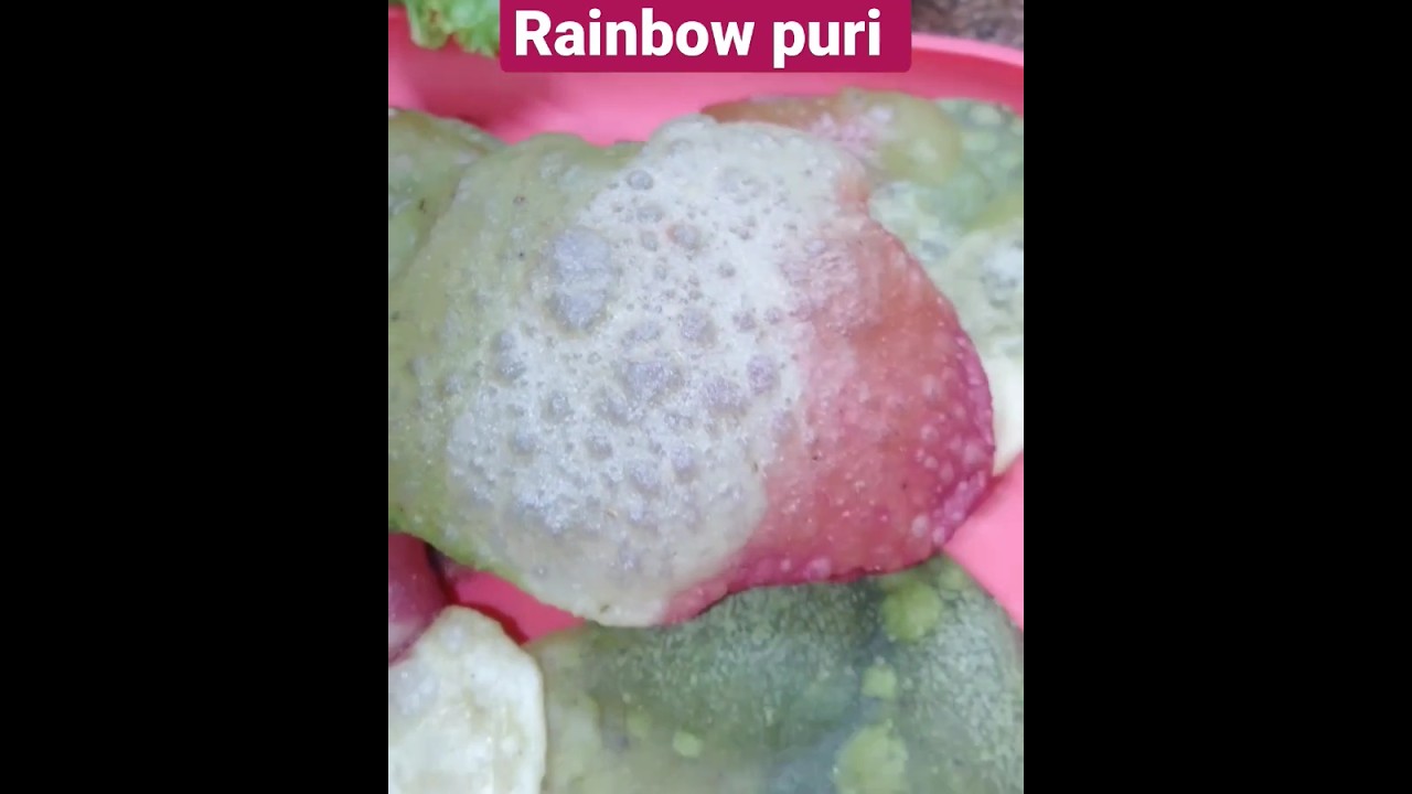Rainbow 🌈 puri recipe |colourfull puri for kids #shorts #youtubeshorts #viral #recipe #easyrecipe