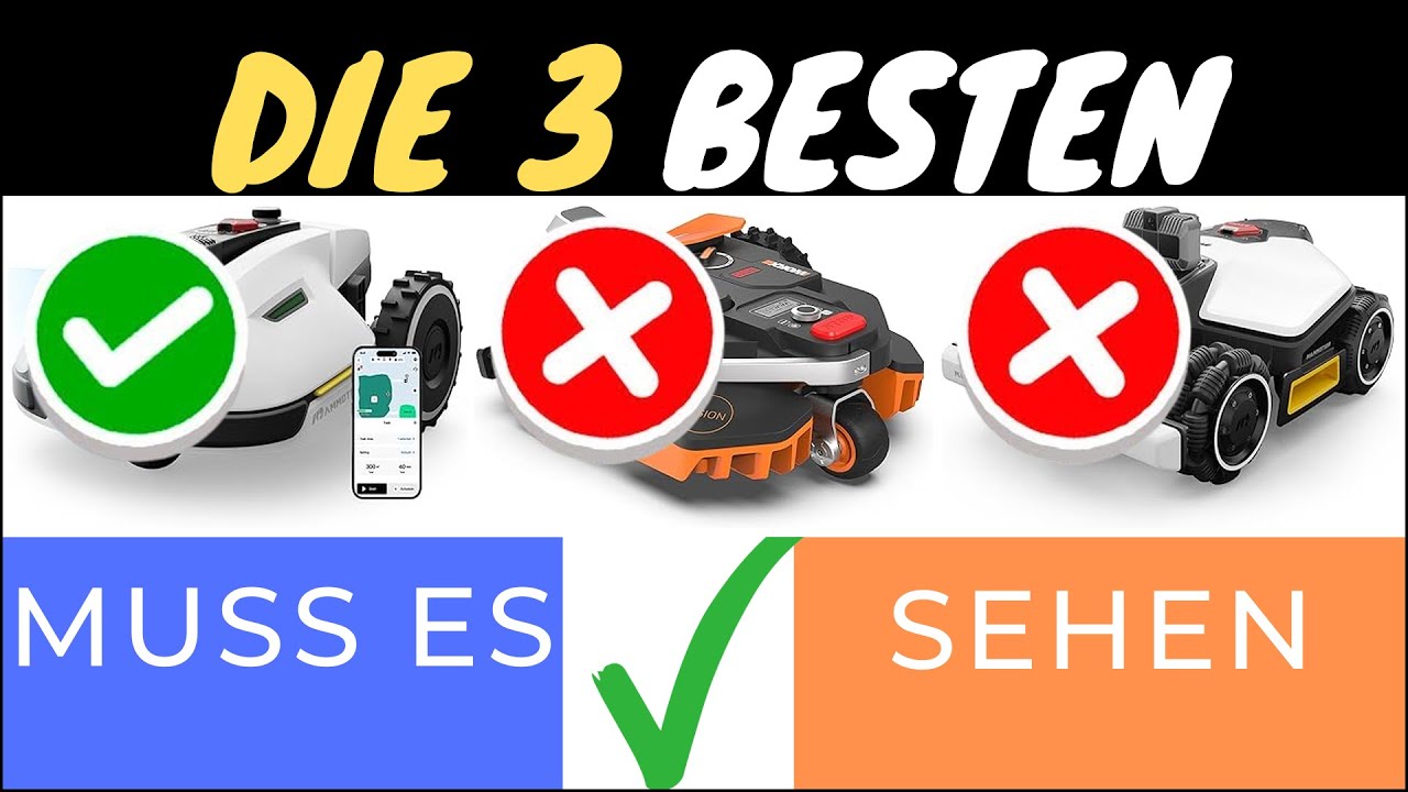 DIE TOP 3 MAEHROBOTER MIT ALLRADANTRIEB FÜR 2025! 🚜🌧️