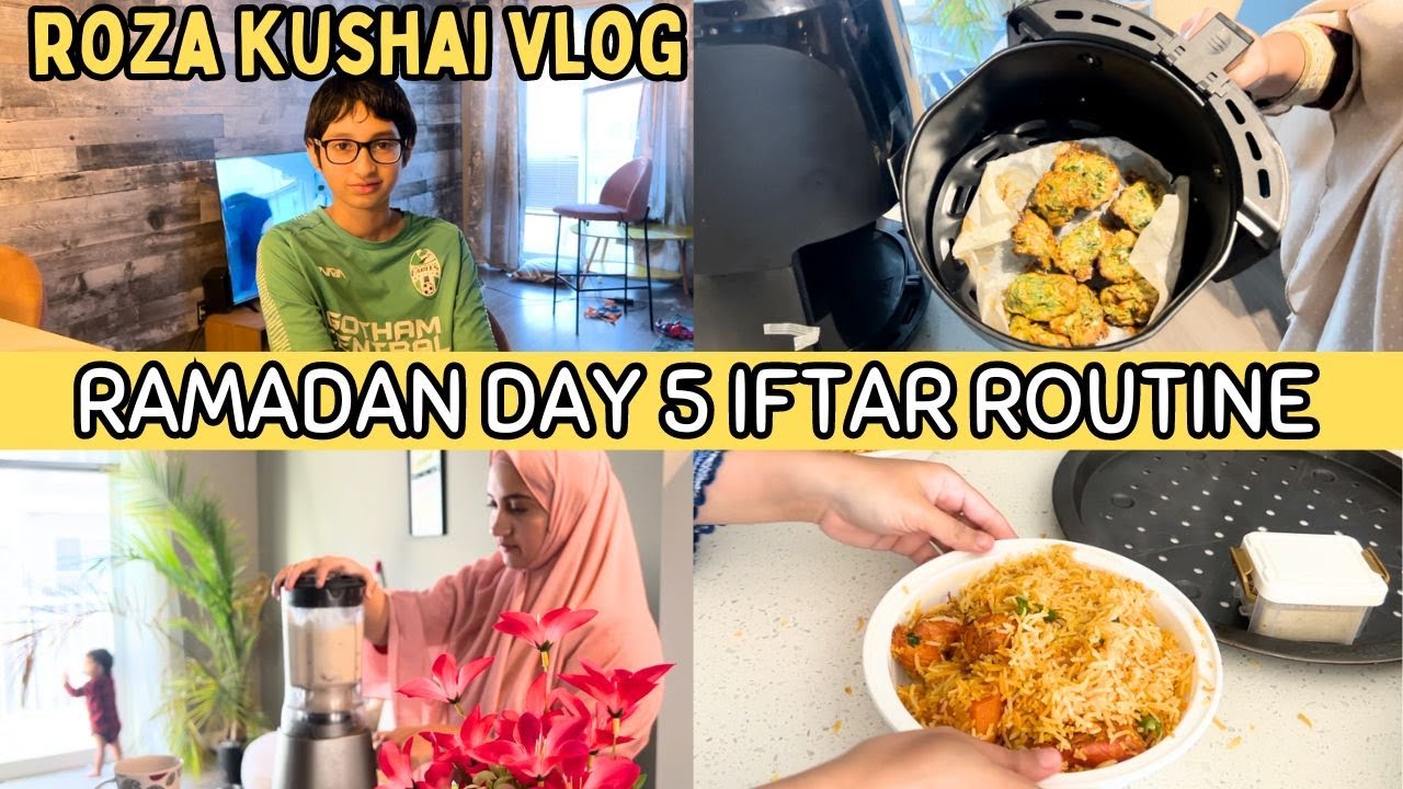 Pakistani Mom Simple Iftar Routine in Canada 🌙 Meray Betay ki Special Roza Kushai - Ramadan Recipes✨