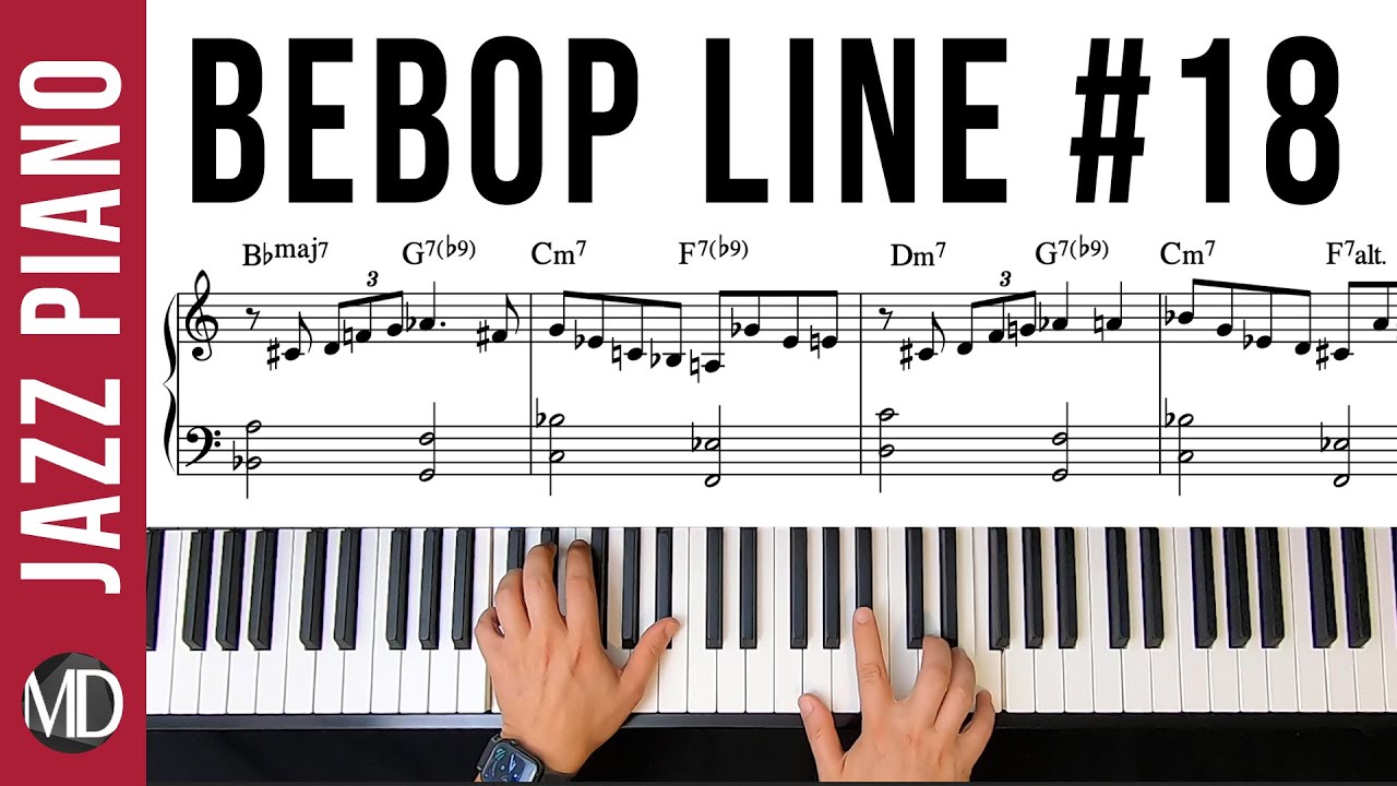 Bebop Lines You Should Know No.18 (Developing Lines) | Sheet Music | Jazz Exercise