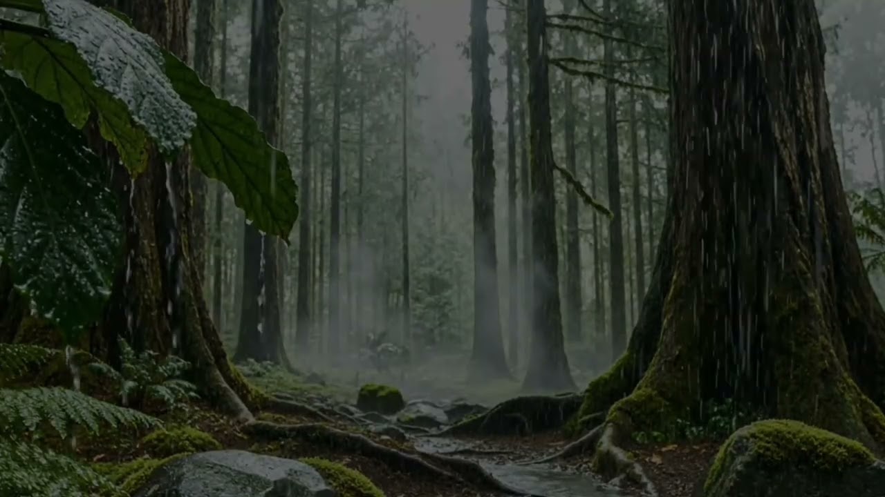 1Hour Rain for Deep Work ADHD Focus Background sound