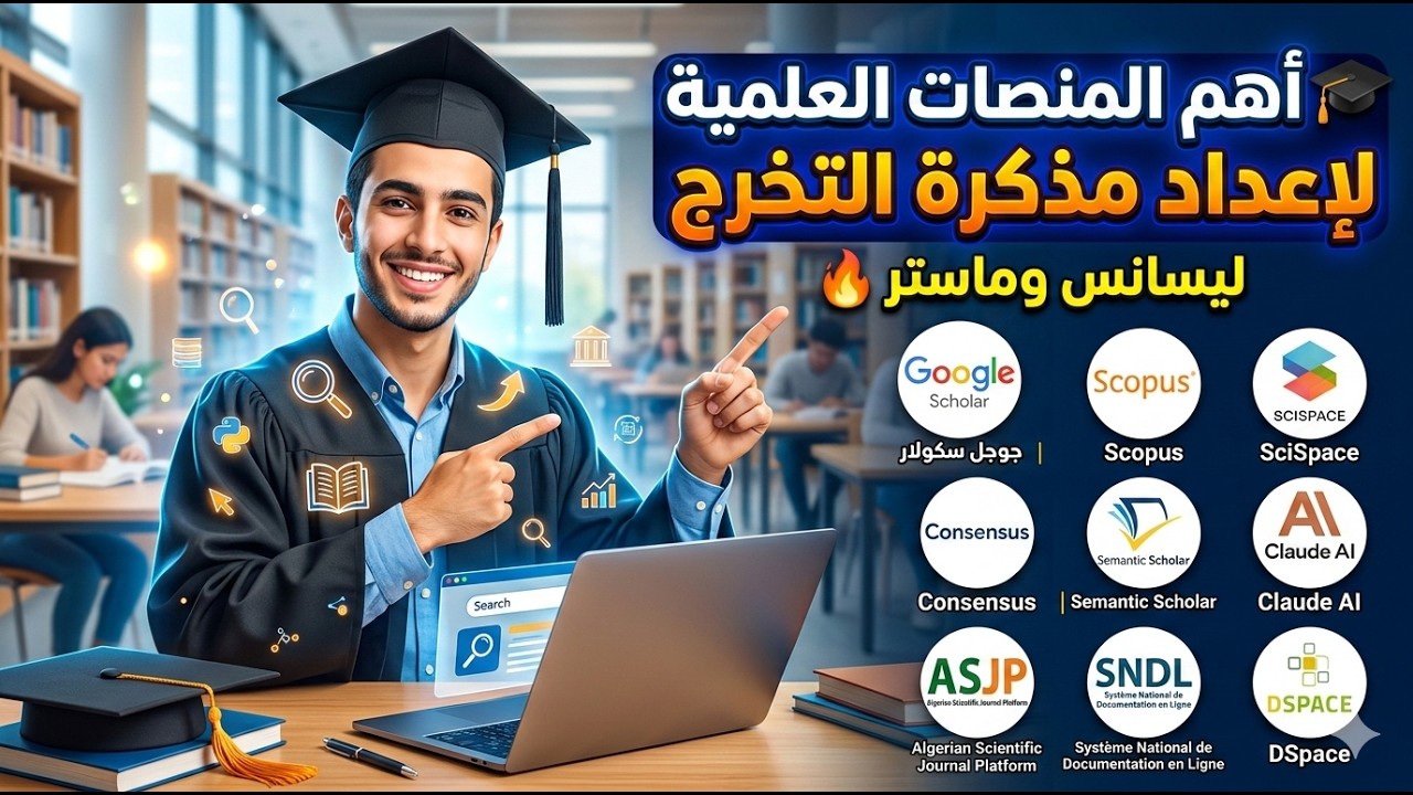 أهم المنصات العلمية لإعداد مذكرة التخرج | ليسانس وماستر
