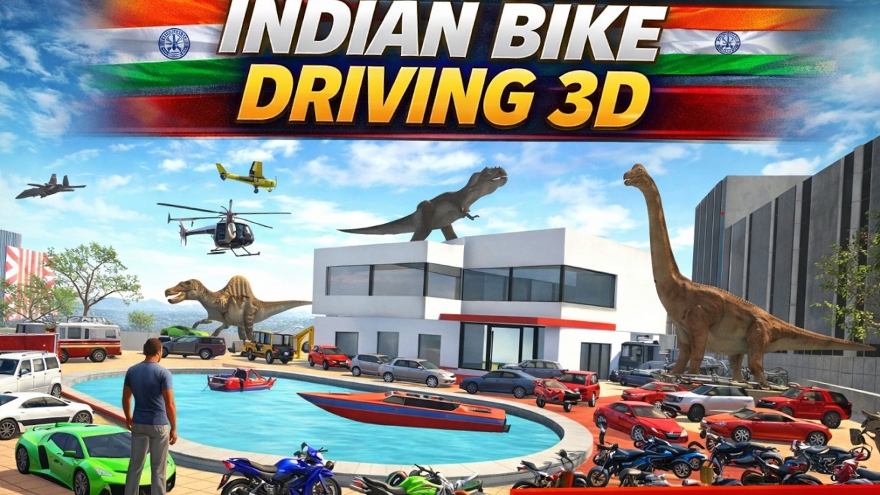 CAR VS BIKE CHALLENGE INDIAN BIKE DRIVING 3D #indianbikesdriving3d