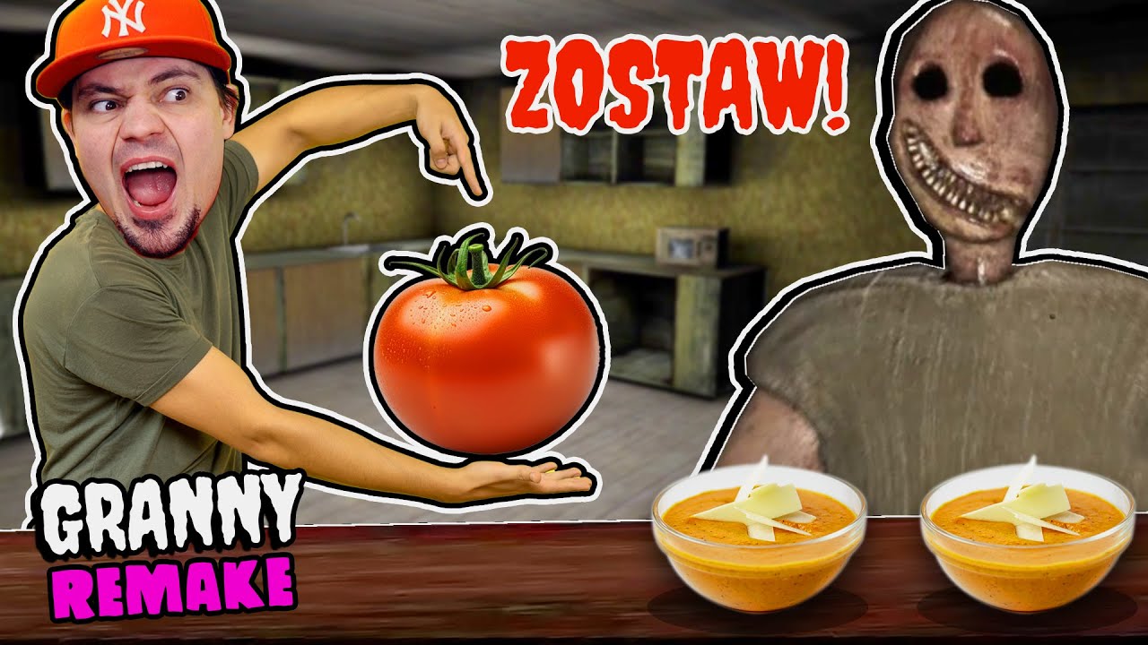 😮 RZUCAM W BABCIĘ LUCYNKĘ POMIDOREM! *nowy update* | Granny Remake #60