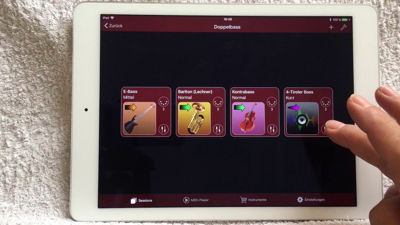 4. Erste Session in der Turbosounds-app anlegen Videoanleitung (Bass-MIDI)