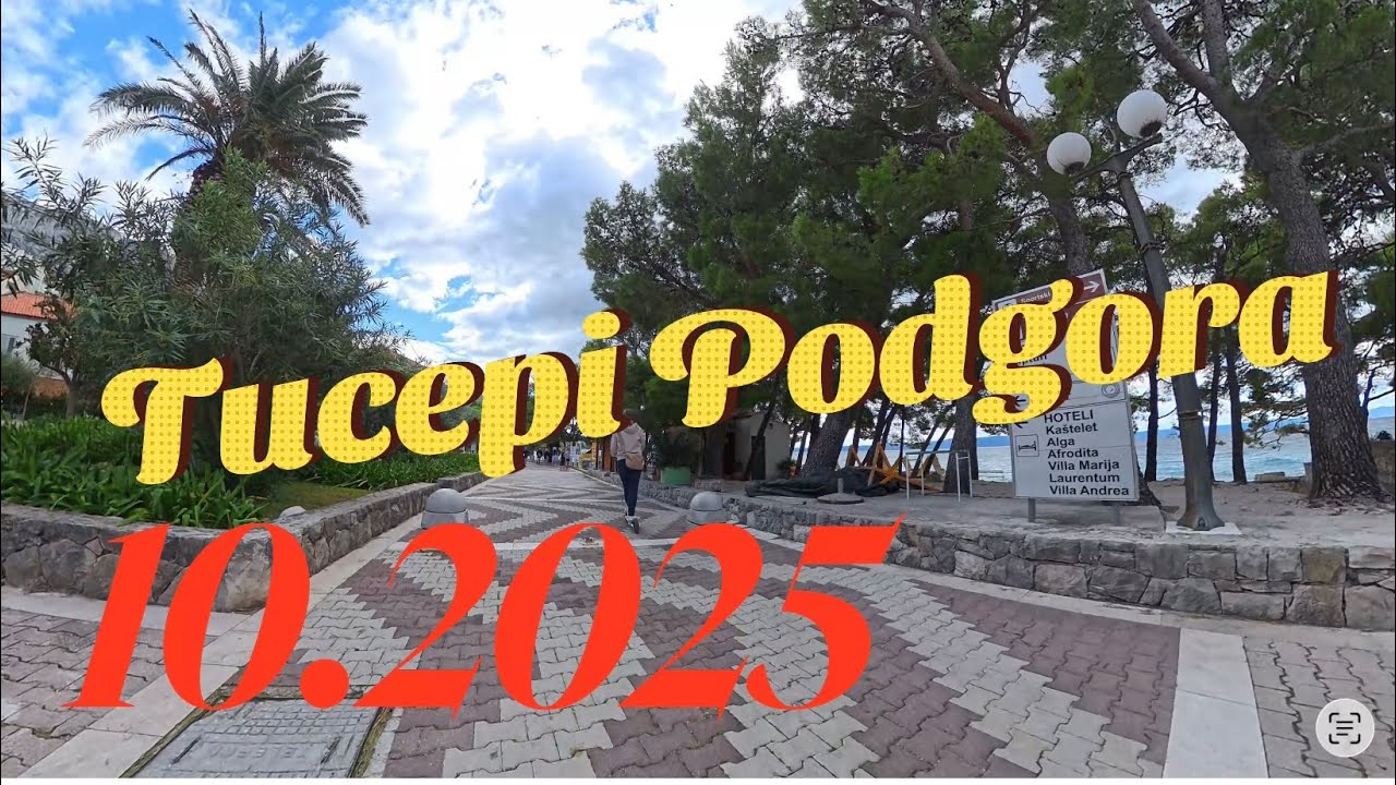 Malownicza trasa pieszo-rowerowa Tučepi – Podgora 🇭🇷 | Riwiera Makarska, Chorwacja – spacer 
