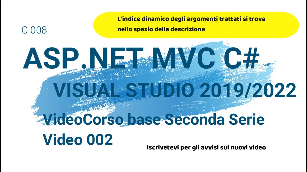 002 CorsoBase Sconda Serie ASP Net MVC