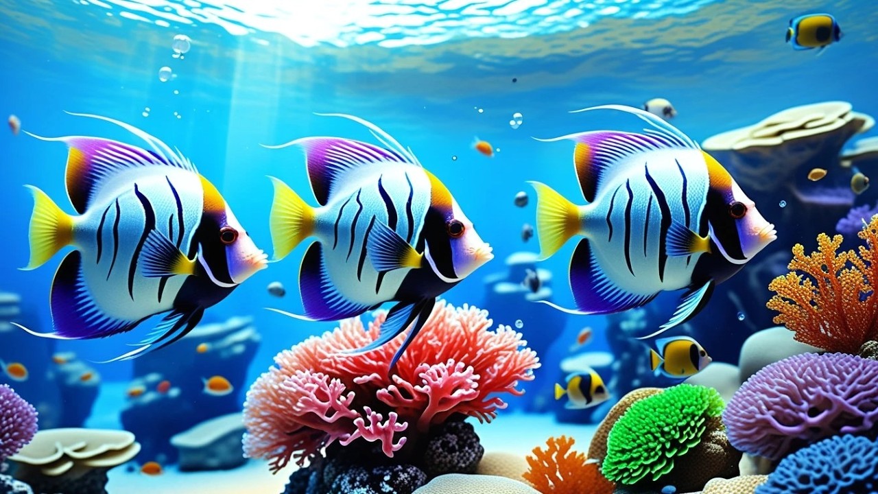 🔴 LIVE Aquarium 4K 🌊 Calm Jellyfish & Coral Reef Ambience