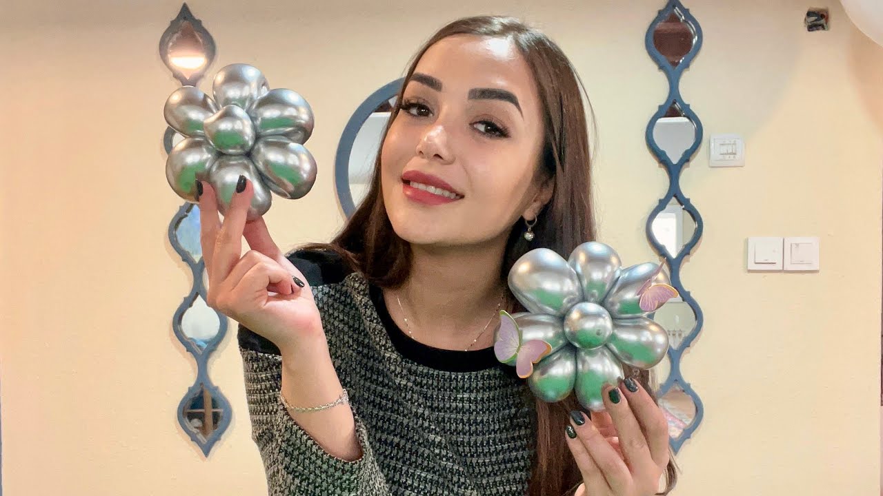 گل‌های بادکنکی🌼✨: آموزش گام به گام ساخت گل بادکنکی