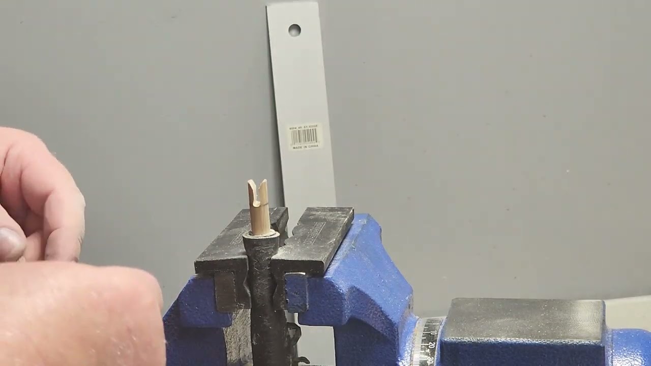 Making self nocks in 11/32 Ash arrow shafts