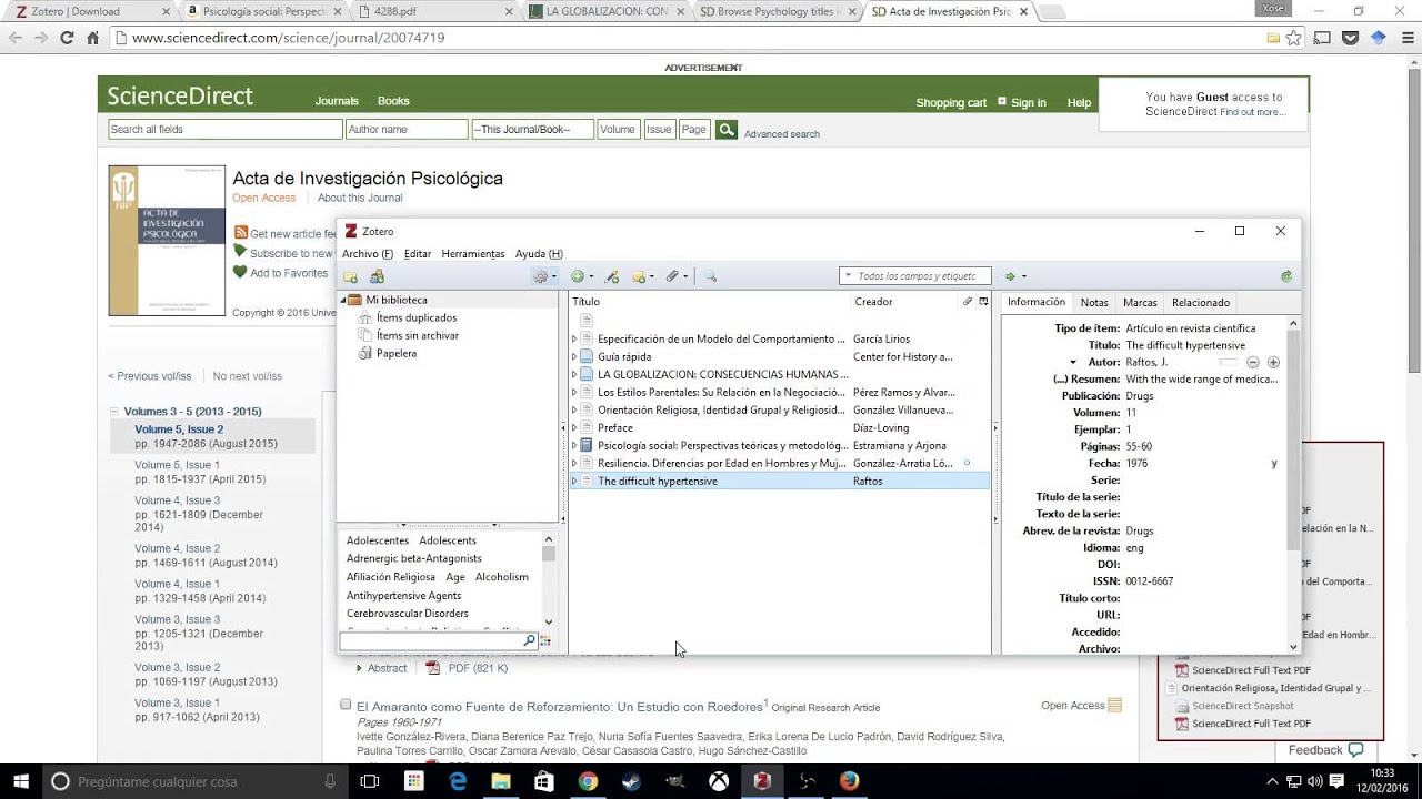 2 de 6: Añadir fuentes y referencias a Zotero
