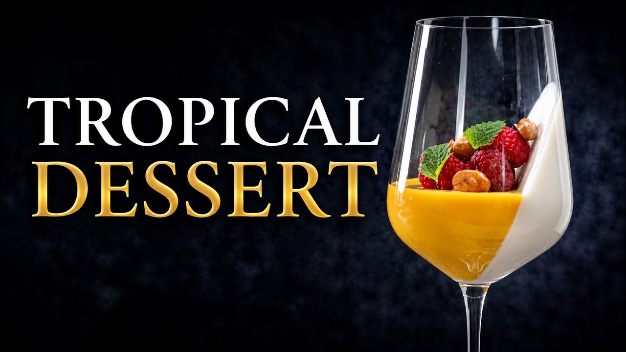 Tropical Paradise in a Dessert: Coconut & Mango Panna Cotta