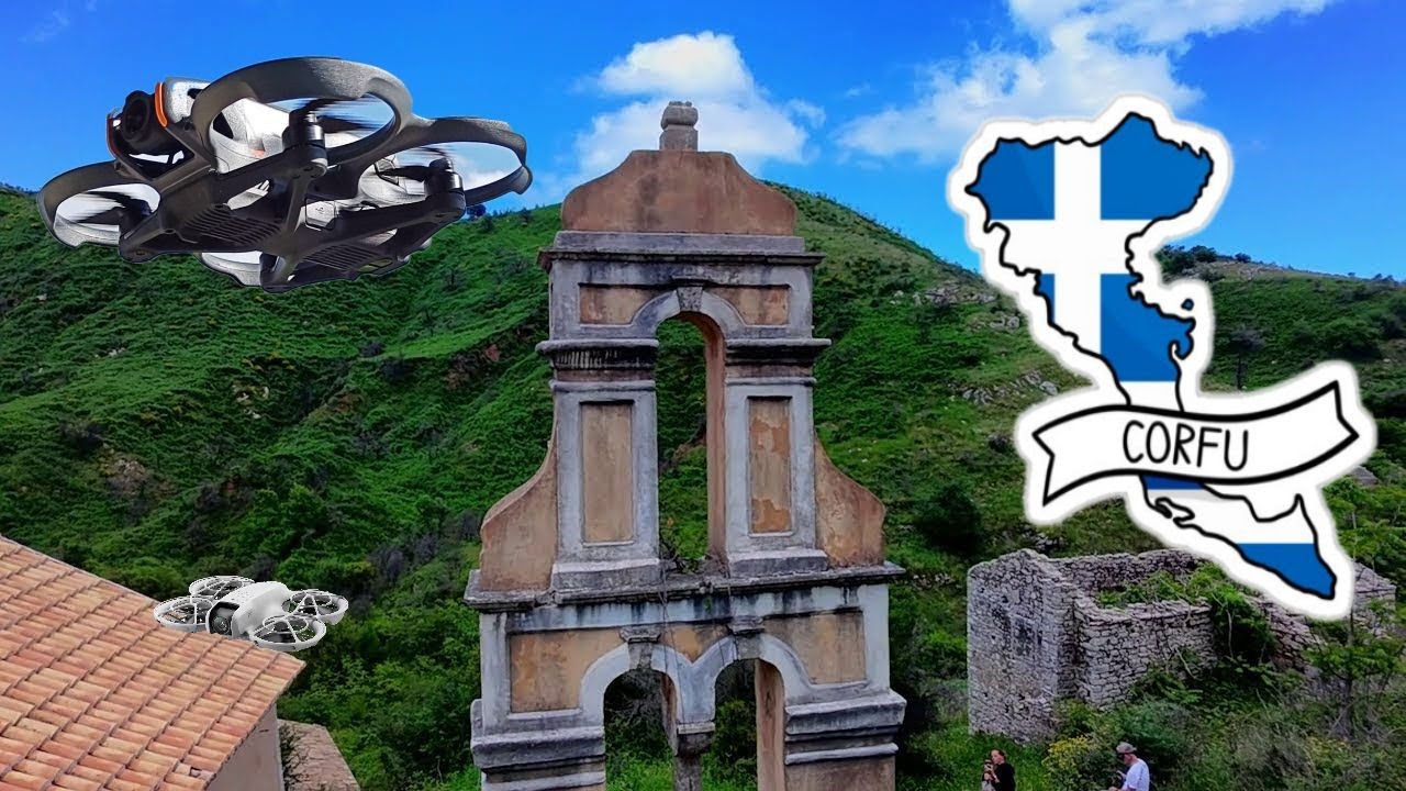Korfus echtes Geisterdorf! Old Sinies. Am Fuße des Pantokrators, stehen die Ruinen des Bergdorfes.