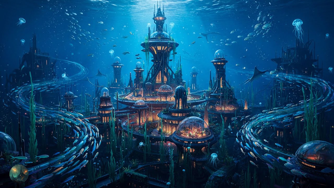 Scenery from the Deep Ocean - Deep Ocean Ambient Music & Underwater Soundscapes for Sleep & Relax 🌊
