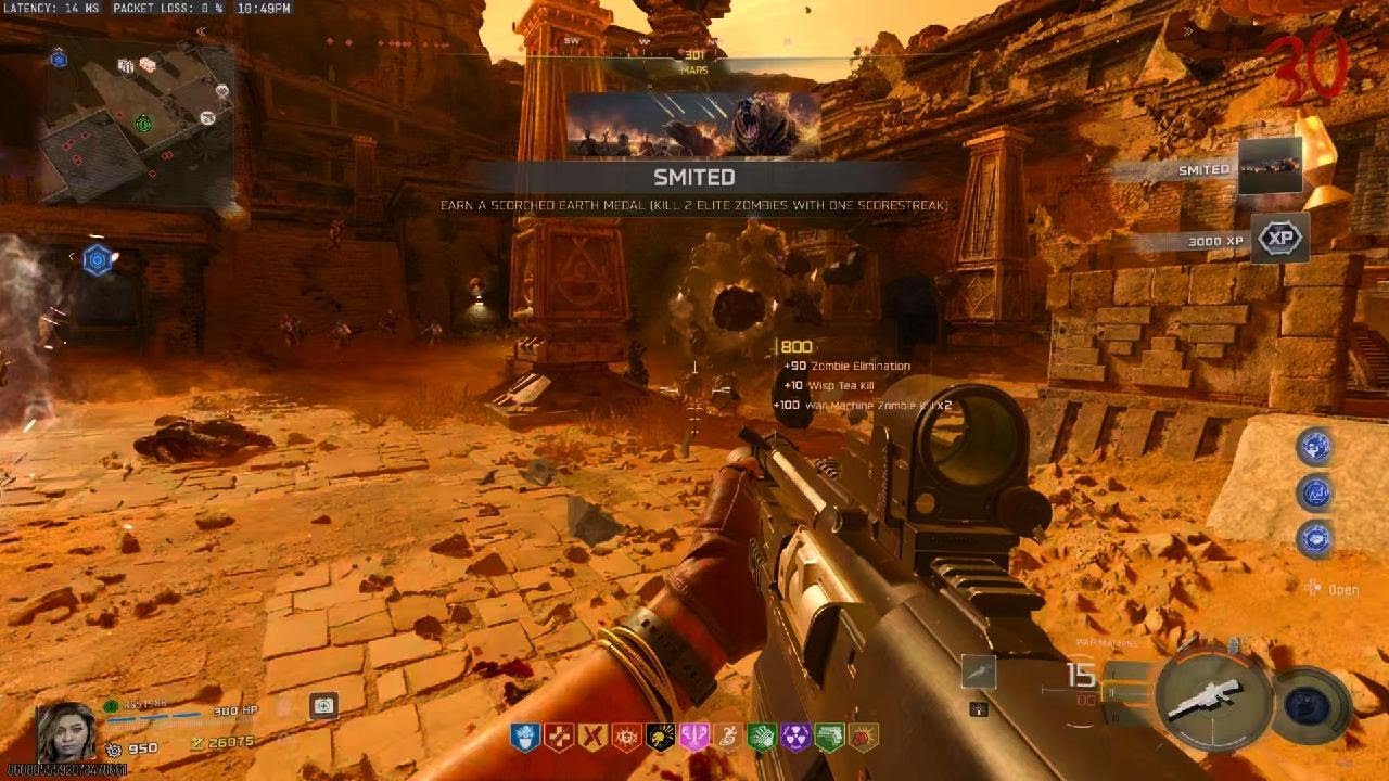 How to get the Smited calling card in BO7 zombies using the War Machine