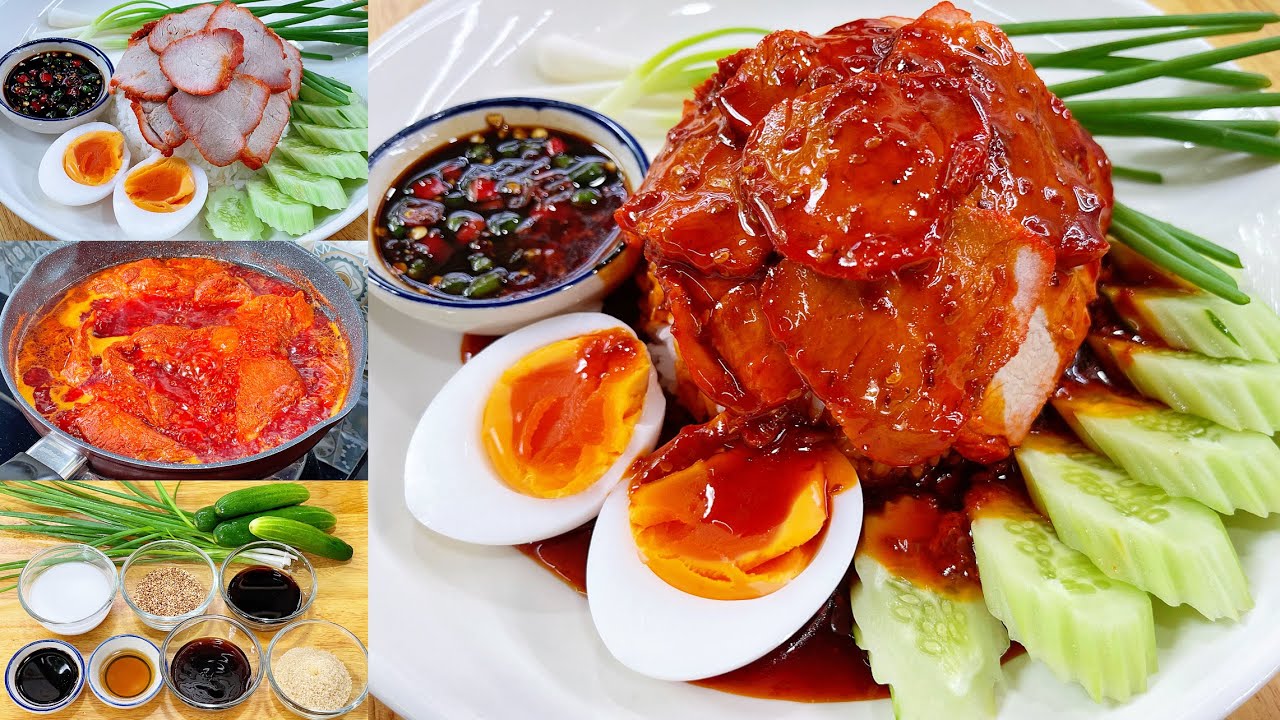 ข้าวหมูแดง สูตรทำขาย วิธีทำข้าวหมูแดงแบบง่ายๆ หมูแดงนุ่ม น้ำราดกลมกล่อม อร่อยลงตัว | Khao Moo Dang