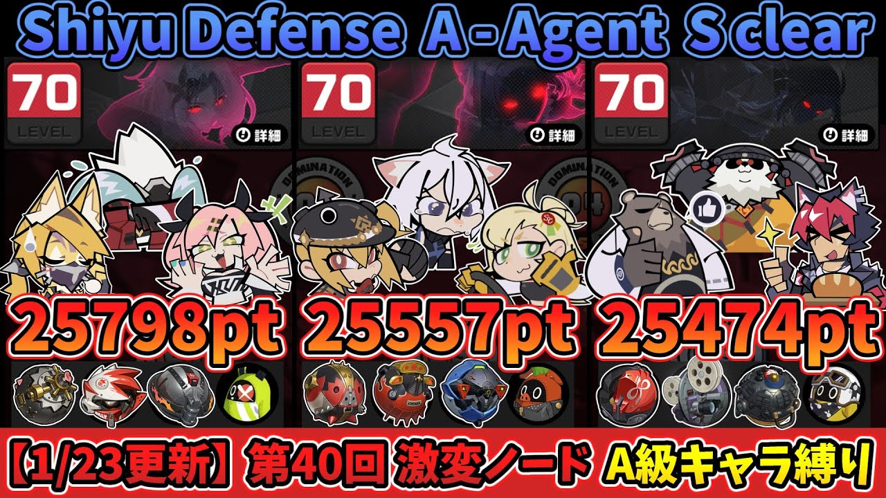 【ゼンゼロ】第40回 激変ノード5 A級キャラ縛り 76829pt｜40th Shiyu Defense Critical 5 A - Agent only 76k【ゼンレスゾーンゼロ】【ZZZ】