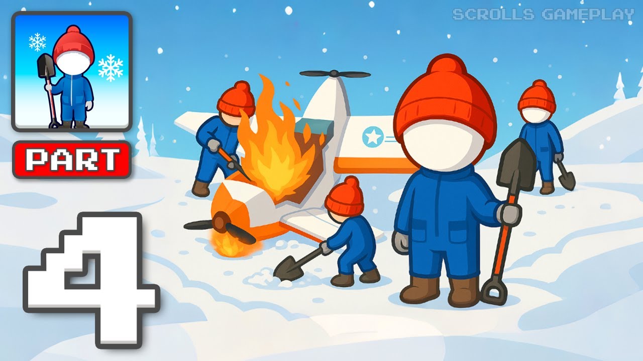 Snow Rush - Gameplay Walkthrough Part 4 - Race Through Snow Trails (iOS, Android)