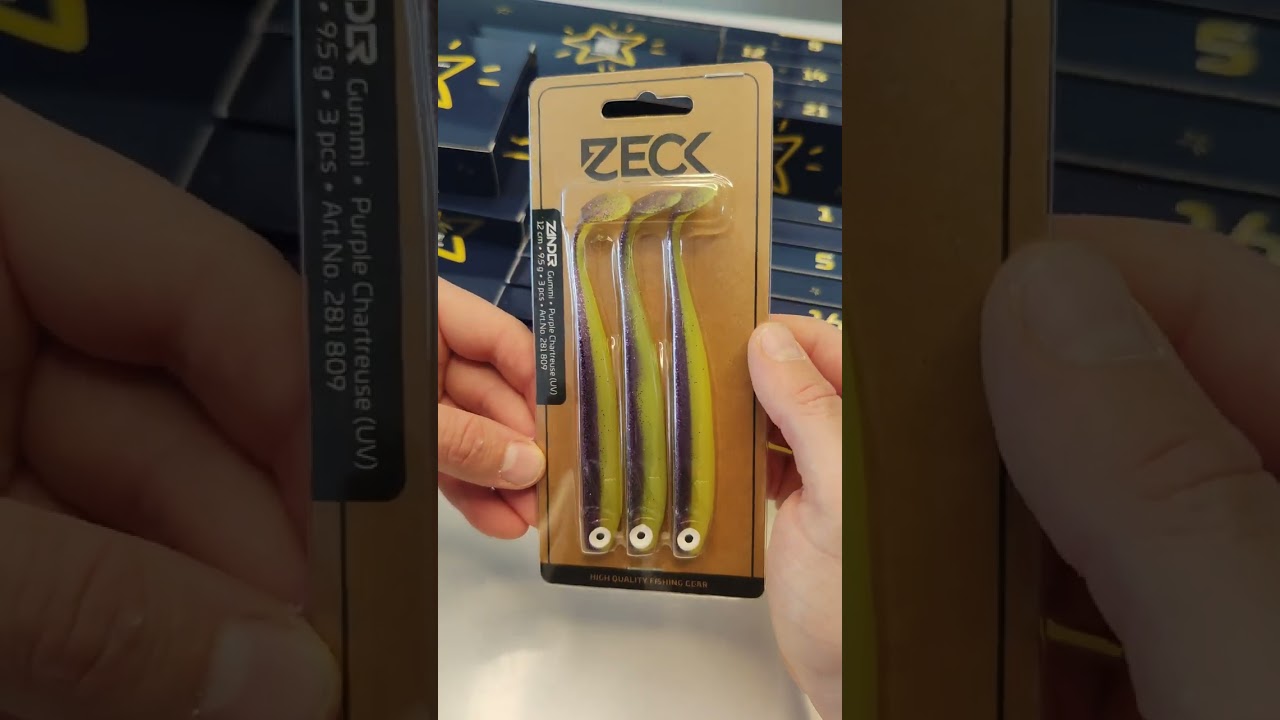 Адвенд календарь для рыбалки 2024 от ZECK Nr.19! Силикон ZECK ZANDER GUMMI 12 CM! UNBOXING