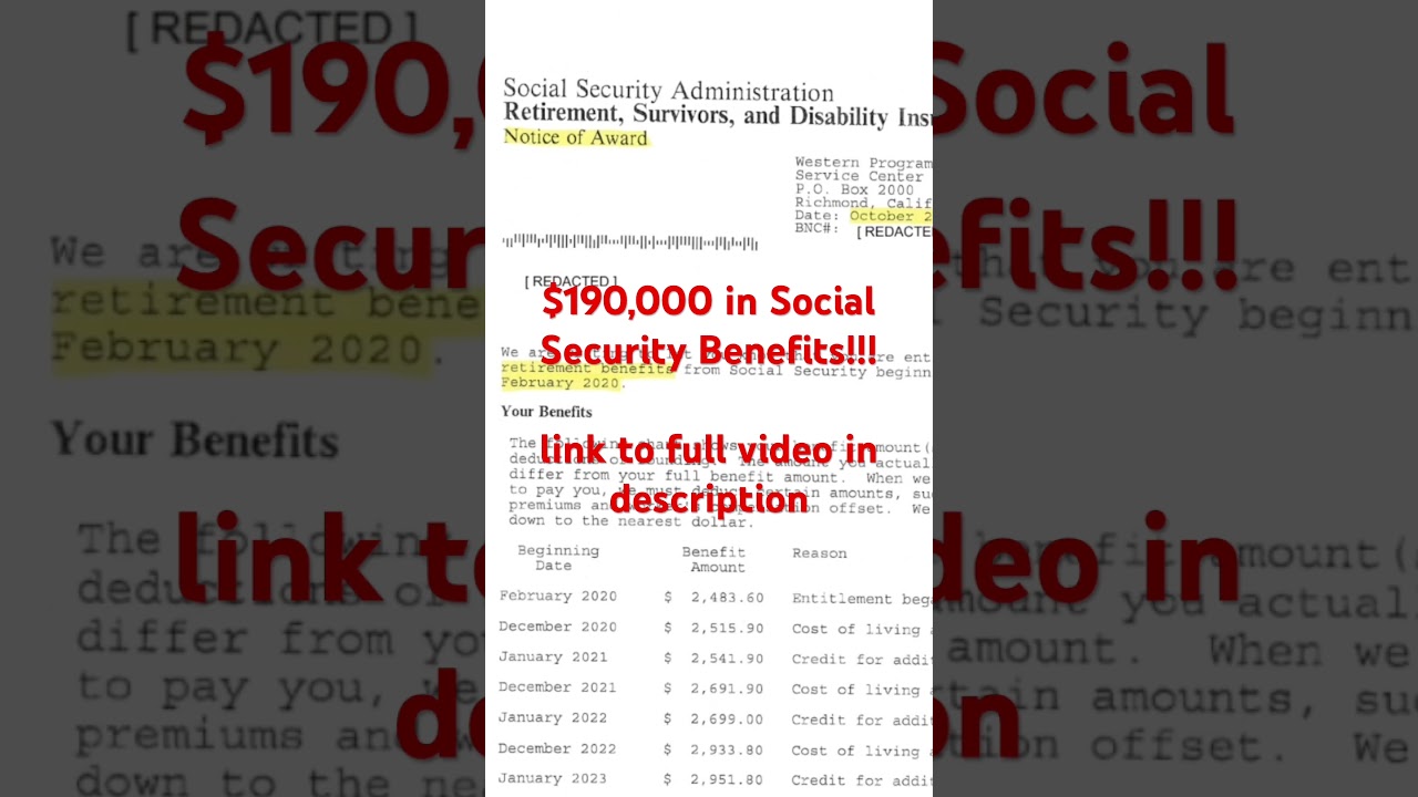 Social Security - Success Story: $190,000 in Missed Benefits