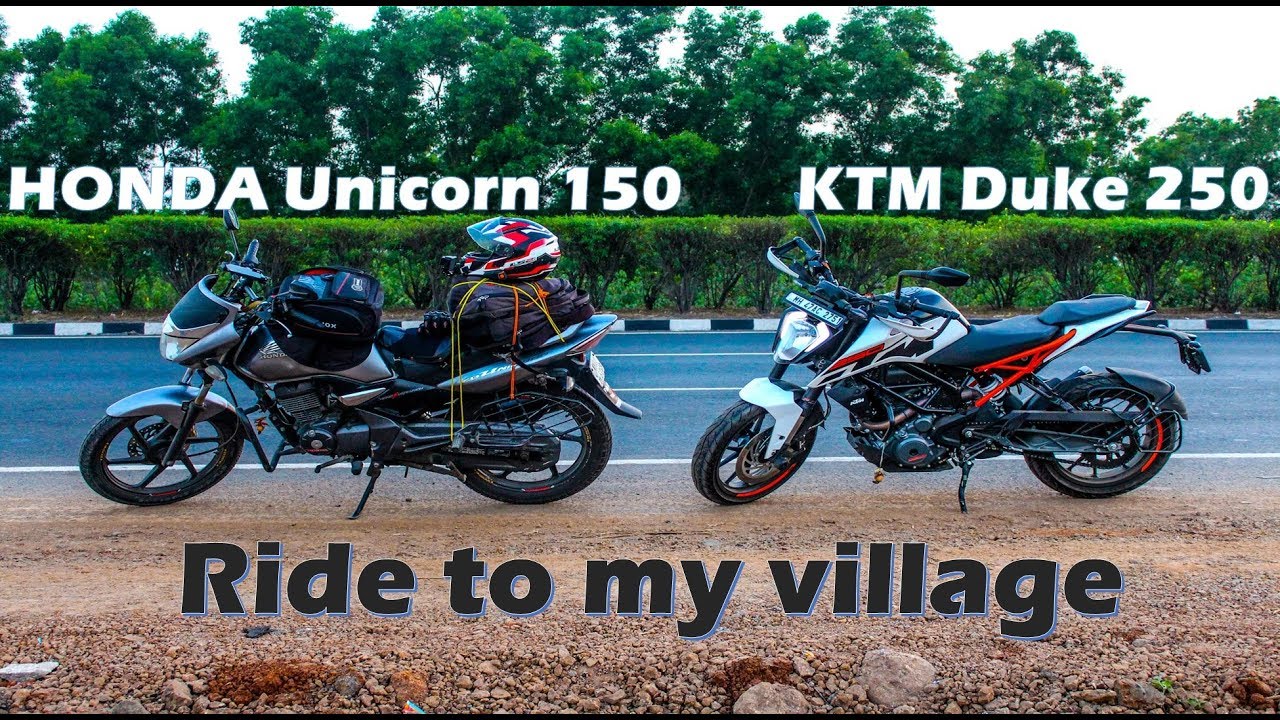Ride to my village | Mumbai to Gujarat (Navsari) | Honda Unicorn 150 & KTM Duke 250