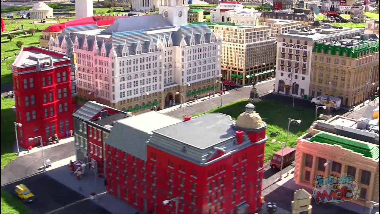 Full tour of LEGOLAND Florida Miniland featuring miniature LEGO recreated US cities