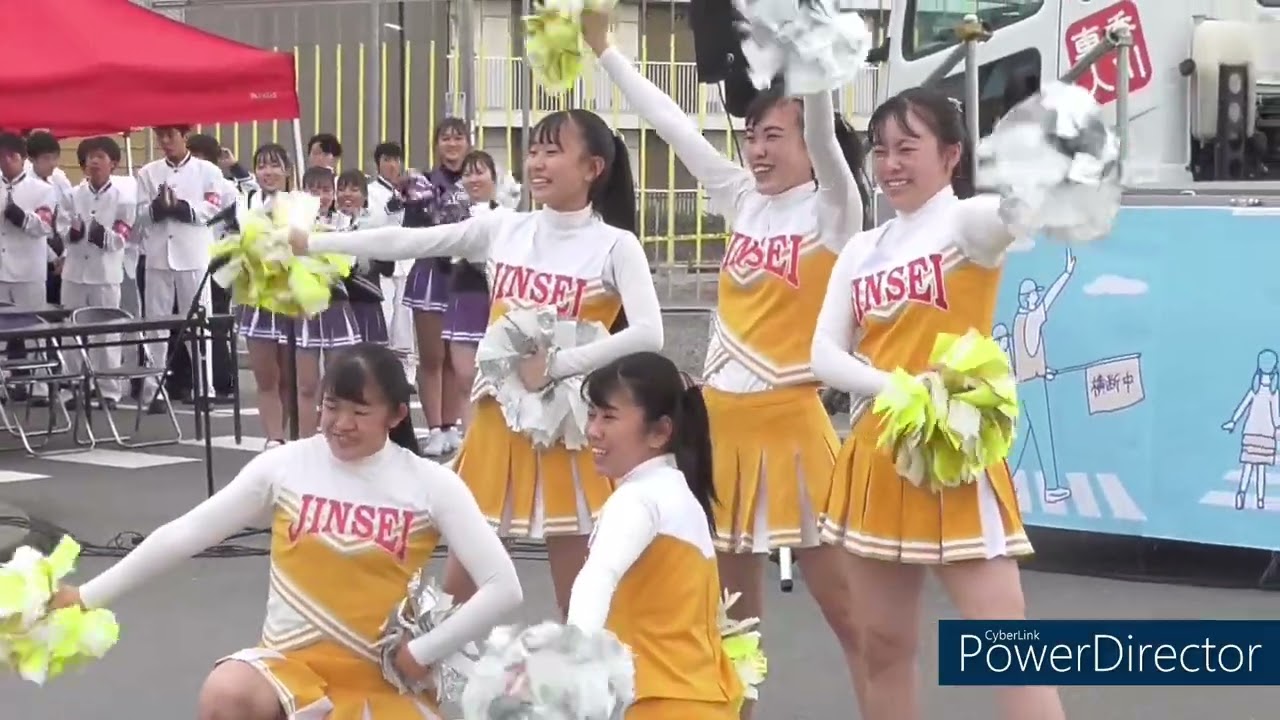 尽誠学園応援部チア　チアダンスパフォーマンス「香川車人謝恩花火祭」