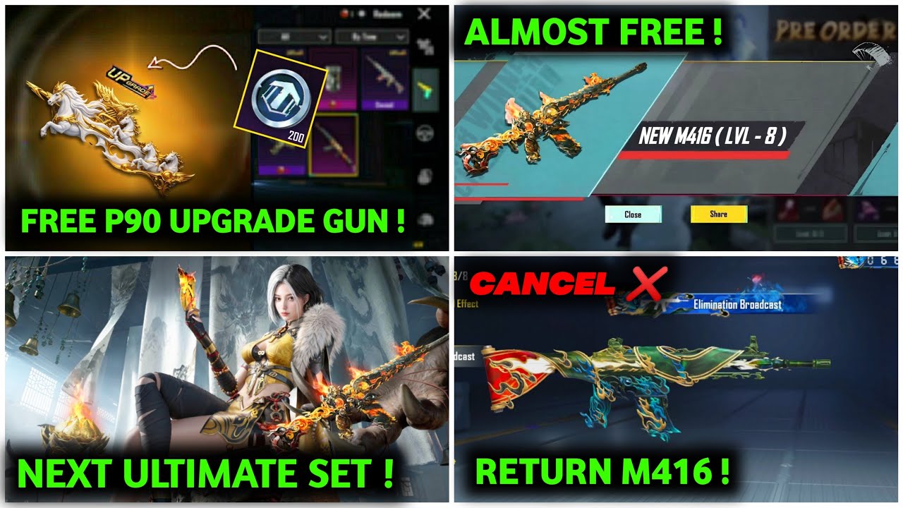 URGENT M416 TRICK 😱 FREE NEW M416 UPGRADE GUN SKIN BGMI | NEXT ULTIMATE SET BGMI | NEXT LUCKY SPIN
