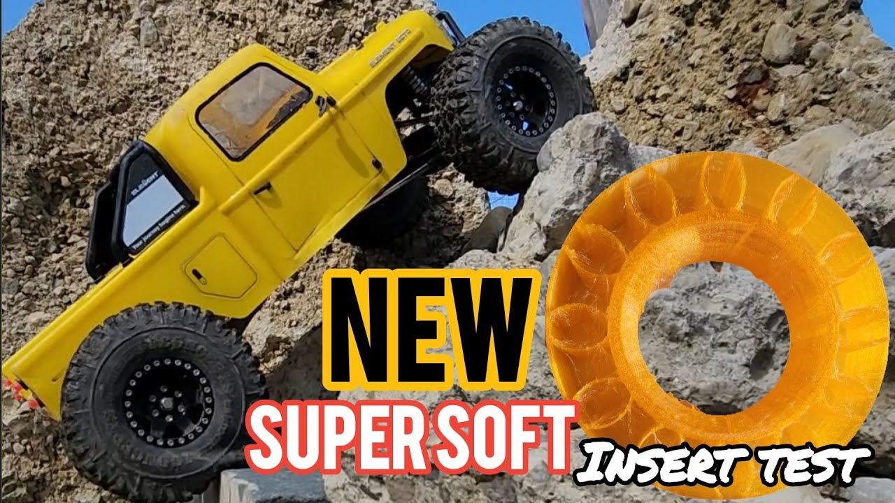 Testing a new super soft insert in the element rc enduro ecto at Crawler County