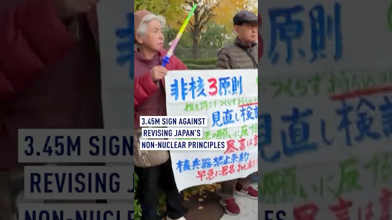 3.45M sign petition against revising Japan&rsquo;s non-nuclear principles