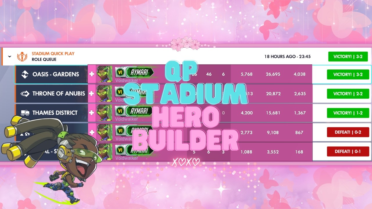 Hero Building in QP Stadium With Lucio ~ MVP, Most Heals In The Lobby