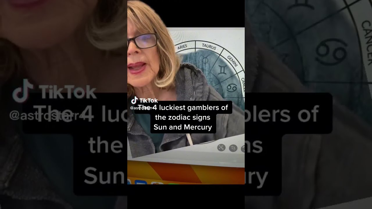 The 4 LUCKIEST GAMBLERS of the Zodiac! #astrology #zodiac #fyp #foryou #astrologer