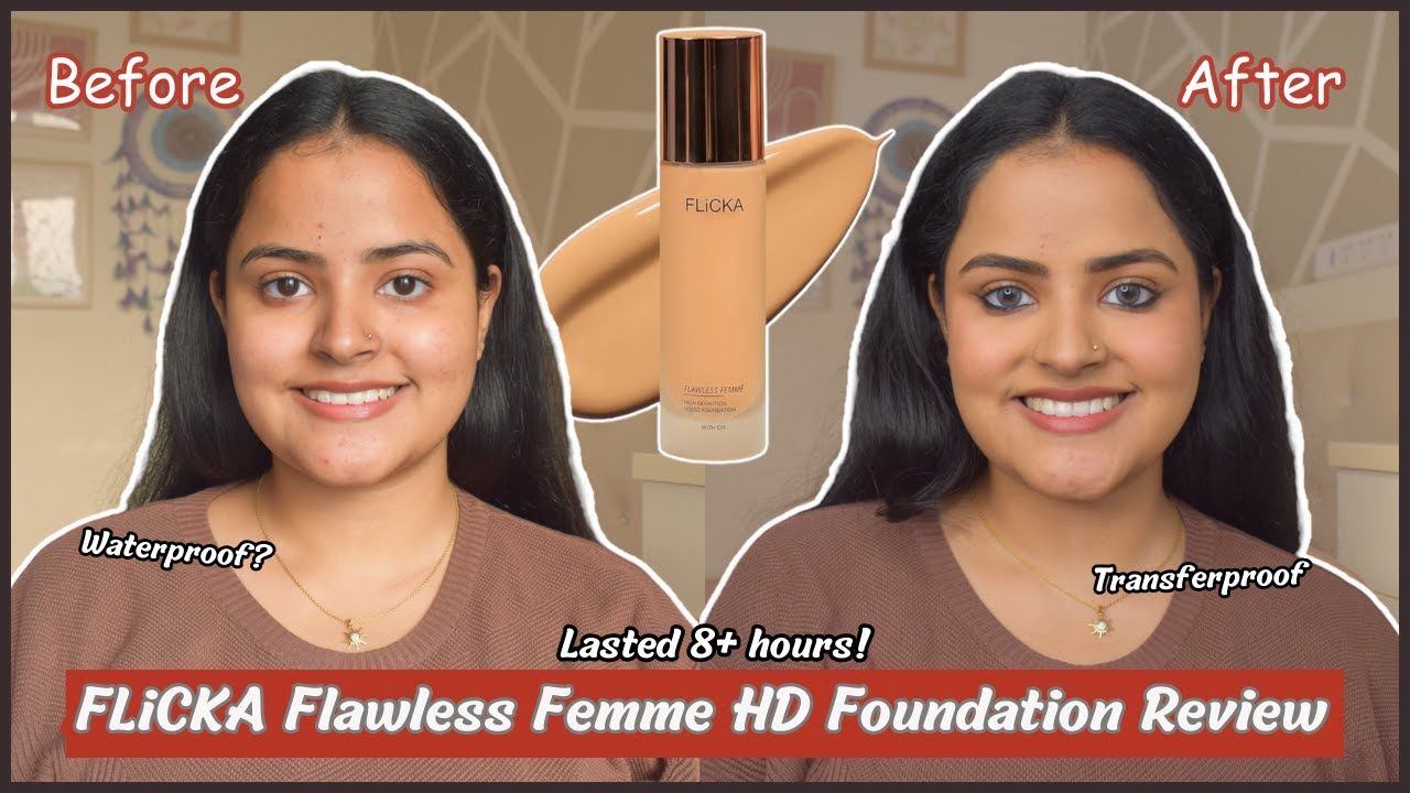 BEST AFFORDABLE FOUNDATION⁉️| Honest Review: FLiCKA Flawless Femme HD Liquid Foundation| Soni Mishra