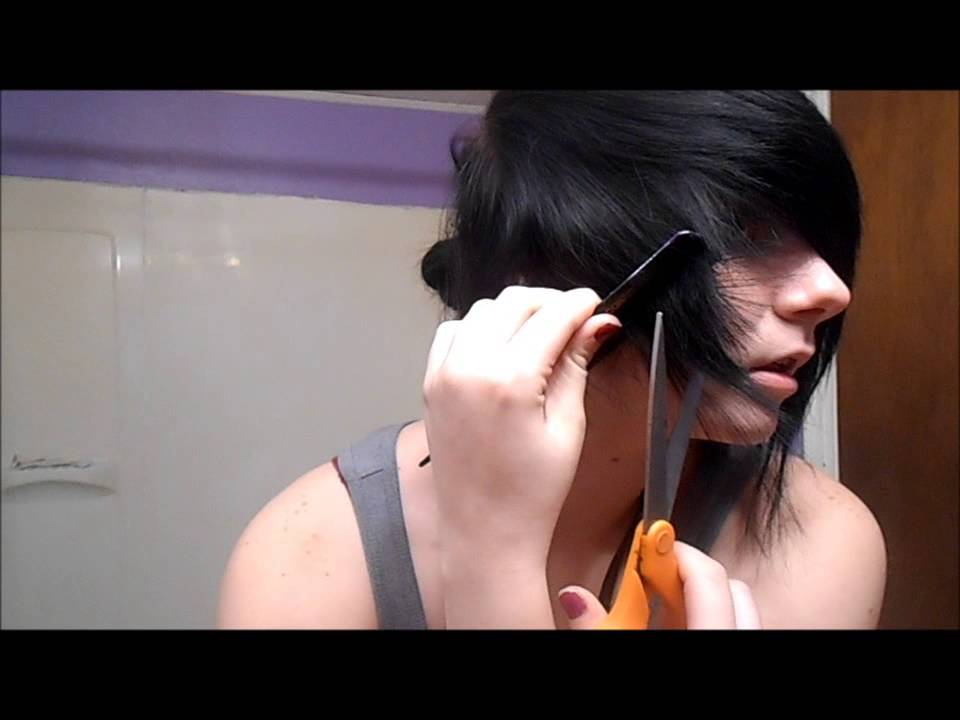 how to cut scene/emo bangs