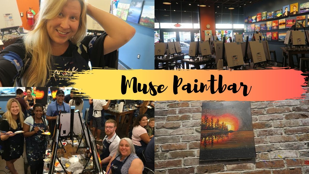 Paint Night at MUSE PAINTBAR! 🎨 (I tried my best)