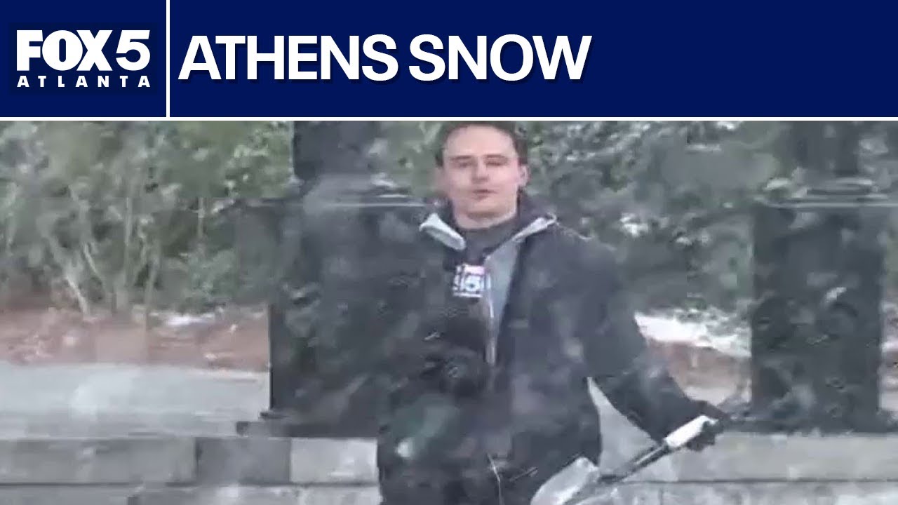 Snow falling in Athens | FOX 5 News
