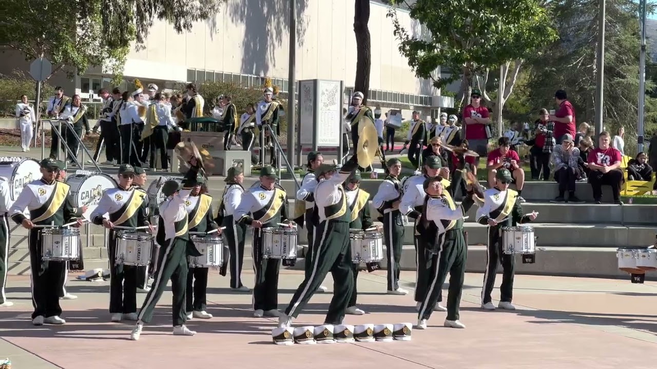 Cal Poly SLO Mustang Band Drumline Warm-up
