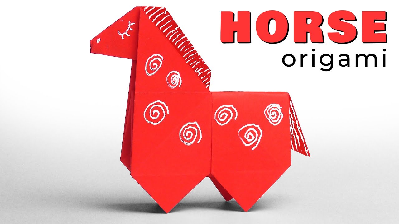 How to Make a Paper Horse in Minutes! Easy Origami Horse!