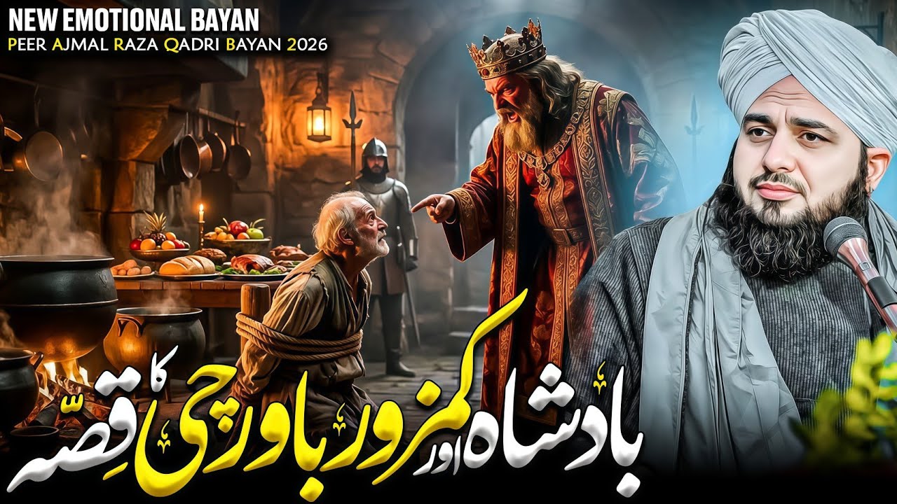 Badshah aur kamzor bawarchi ka qissa | Peer Ajmal Raza Qadri Bayan 2026