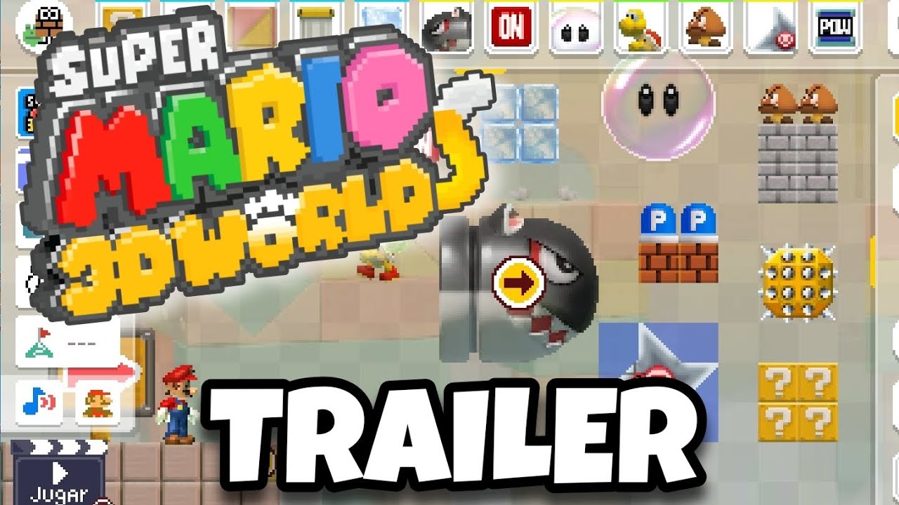 SMMWE SM3DW MOD Trailer | TEXTURA de Super Mario 3D World en Super Mario Maker World Engine